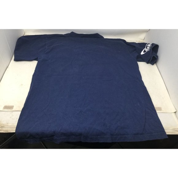 Womens PHI MU Navy Blue Cotton Tee Shirt Size Large - Picture 2 of 6